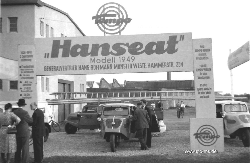 Der Arbeitsplatz von Heinz Becker Ende der 1940er Jahre an der Hammer Straße