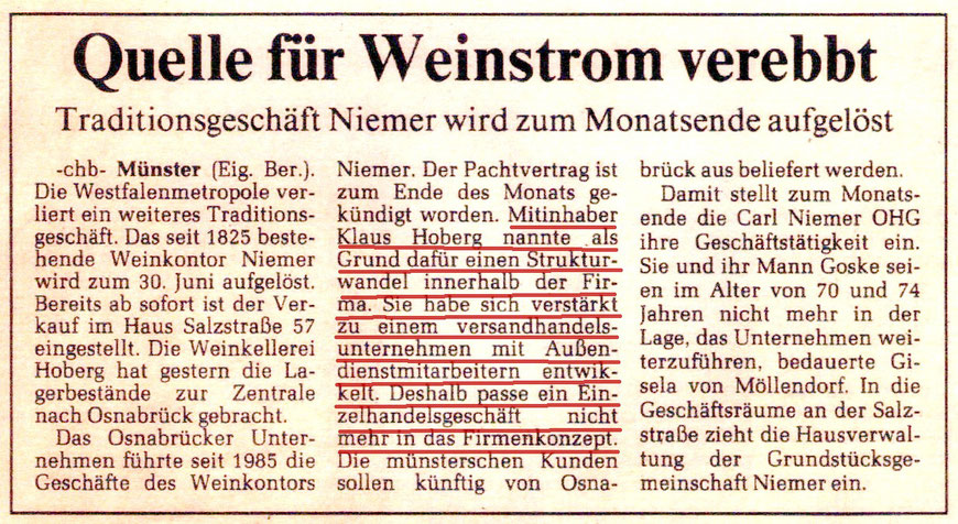 Westfälische Nachrichten 26.6.1992