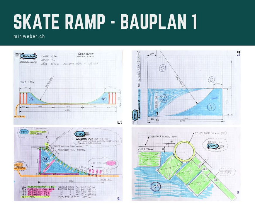 Skateboarding, Skateboard, Miniramp, Outdoor, Microramp, Half Pipe,  Mini Ramp, Micro Ramp, Bauplan, Anleitung, Baupläne, Skate, DIY Blog Schweiz, selber bauen, Tipps, Materialliste, Halfpipe, 