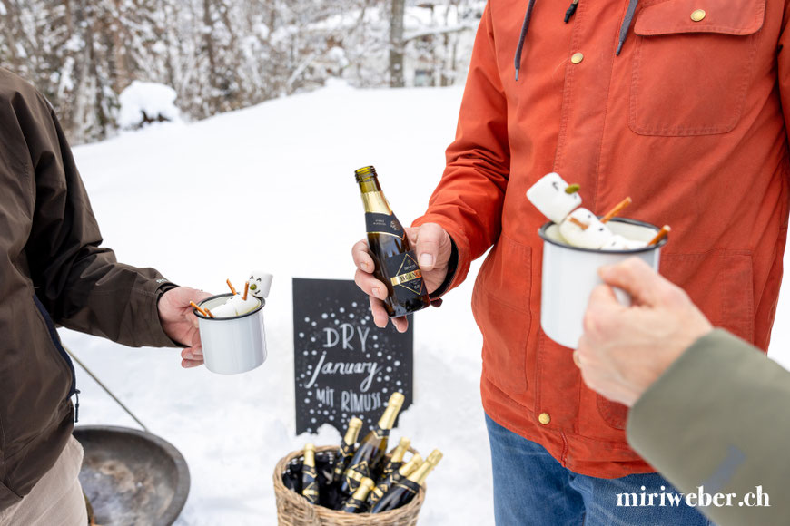 Dry January, ohne Alkohol, alkoholfrei, Rezept, Winterapero, Apero, Winterapéro, Apéro, Foodblog Schweiz, Familienblog Schweiz, Marshmallow Schneemann, DIY