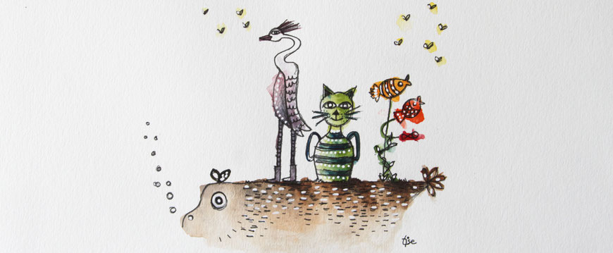 Extrait illustrée d'un projet en cours sur le rêve.