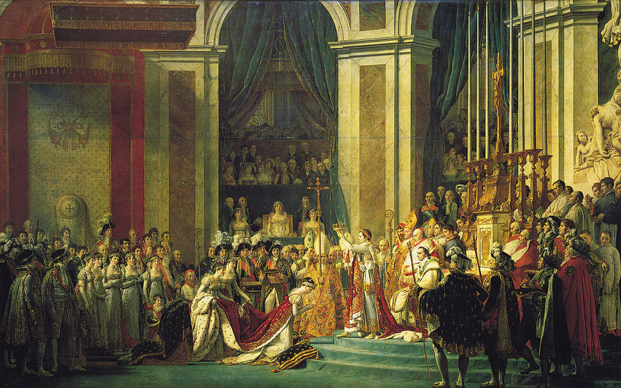 Peinture de Jacques Louis David : le Sacre de Napoleon