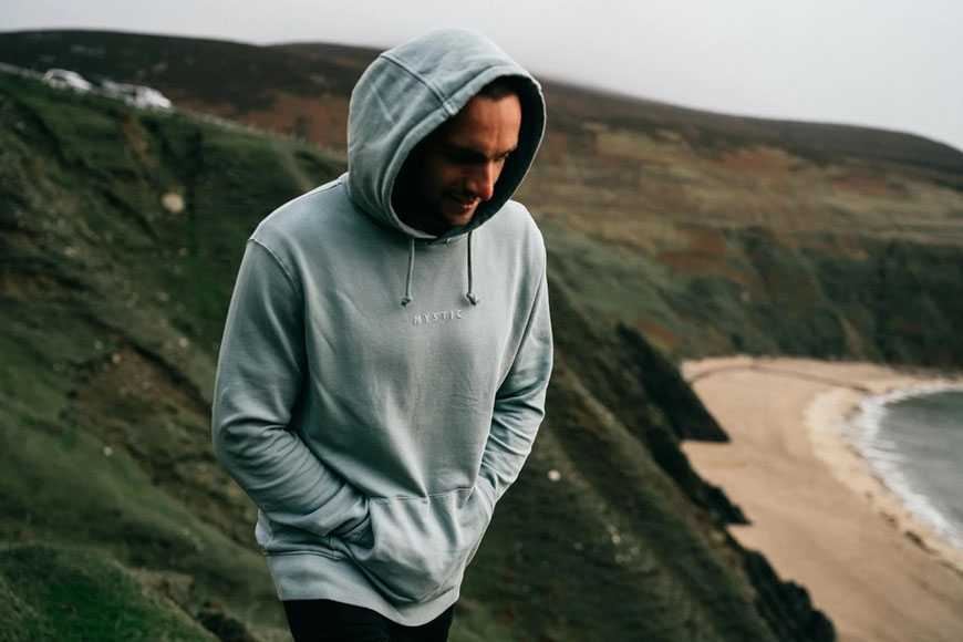 Mystic Brand Hood Sweat Brave Green im SALE bei WindSucht