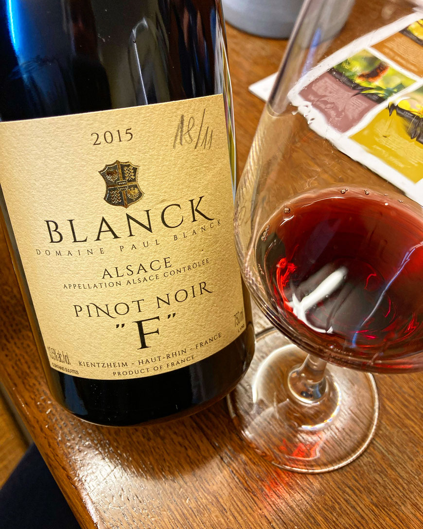 "Quand il te faut plus de Force, Feu, Fer, Furstentum" - Pinot Noir F 2015 du Domaine Paul Blanck à Kientzheim