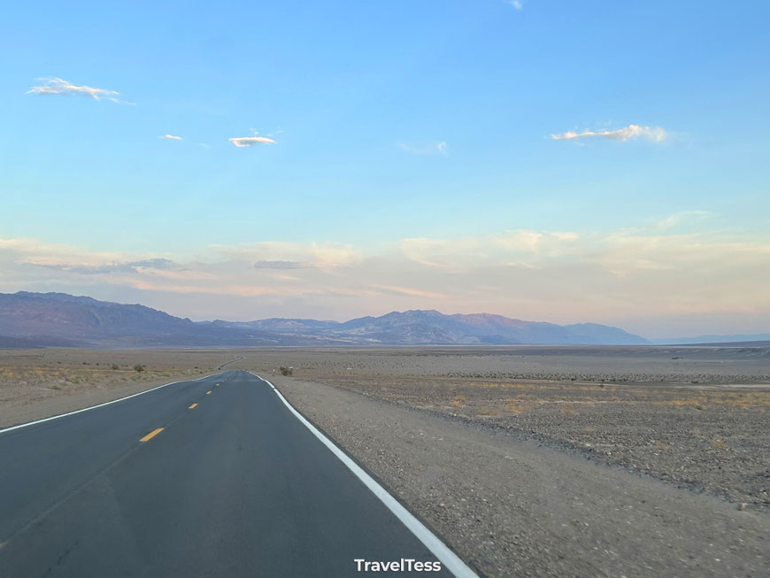 Rijden door Death Valley