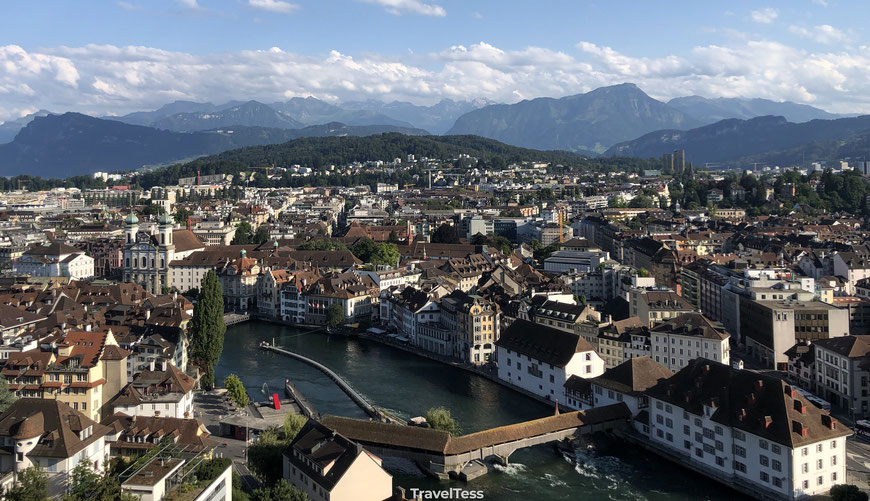 Uitzicht over Luzern