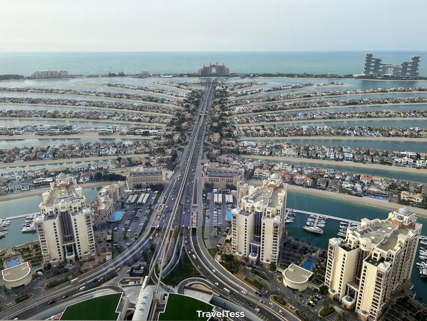 Uitzicht op Palm Jumeirah