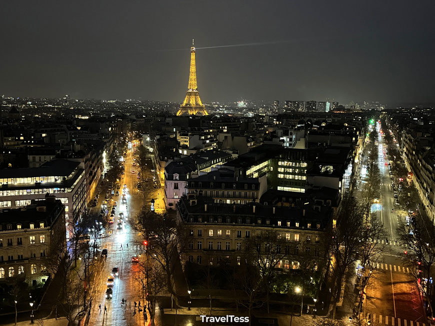 Uitzicht vanaf Arc de Triomphe