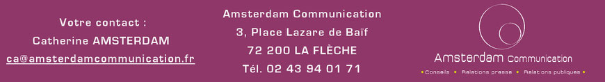 Votre contact : Catherine Amsterdam de l'agence Amsterdam Communication