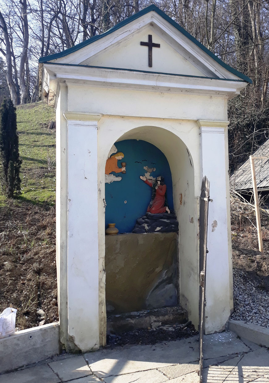 Die Ölbergkapelle vor der Restaurierung. 