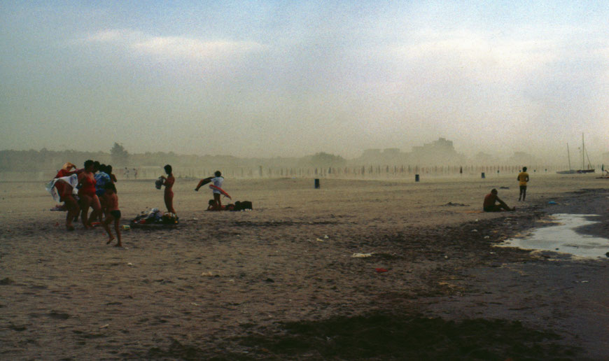 Sandsturm am Meer