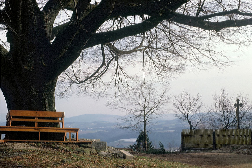 Vorplatz der Wallfahrtskirche in Pilgramsberg
