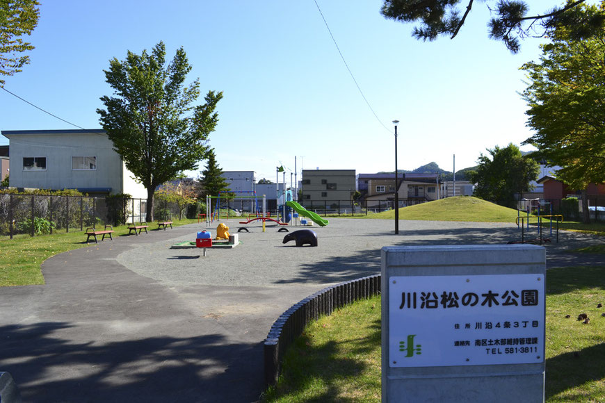 川沿松の木公園全景