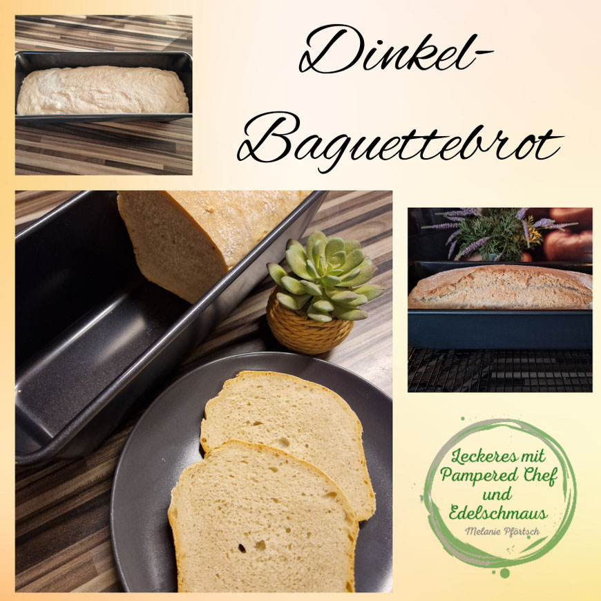 Dinkel-Baguettebrot Pampered Chef Brilliance Antihaft-Kastenform