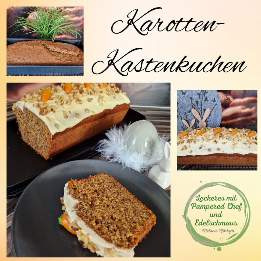 Karottenkuchen Kastenkuchen Brilliance Antihaft-Kastenform Pampered Chef