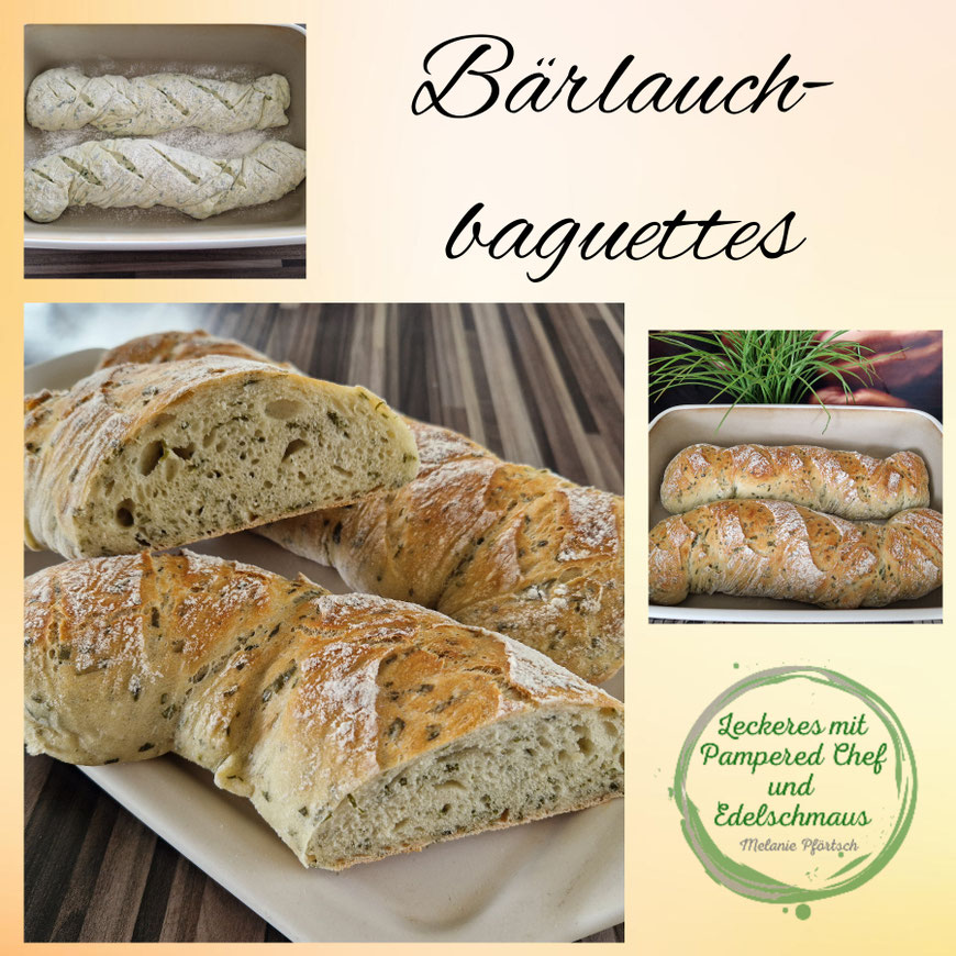 Bärlauchbaguettes Stoneware Grundset Pampered Chef Bärlauch