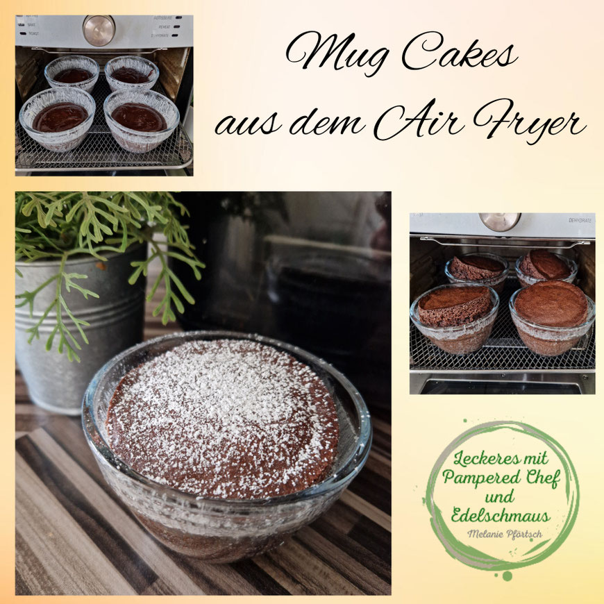 Schoko Mug-Cakes Deluxe Air Fryer Pampered Chef Kleine Elfen