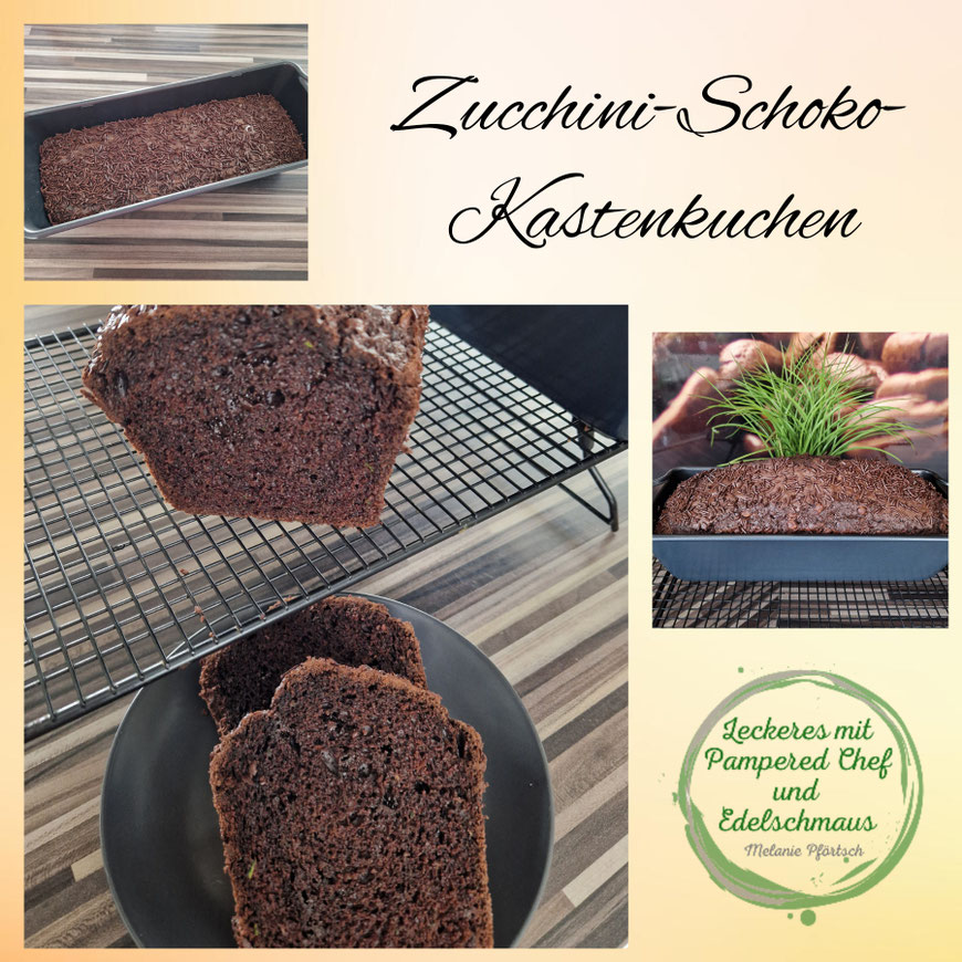 Zucchini-Schoko Kastenkuchen Pampered Chef Brilliance Antihaft Kastenform