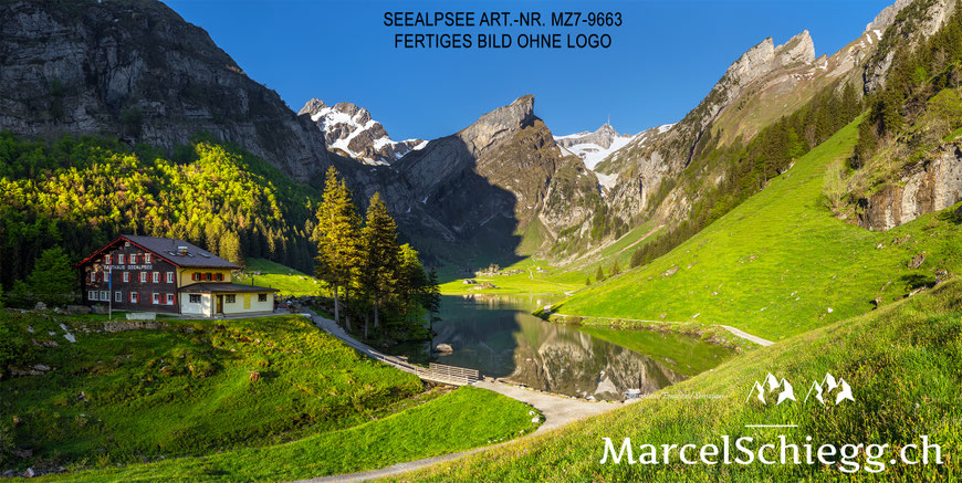 Marcel Schiegg, Marcel Schiegg Fotografie, Wandbild, Wandbilder, Wanddekoration, Leinwandbild, AluDibond, Aescher, Seealpsee, Alpstein, Alpsteinfotograf