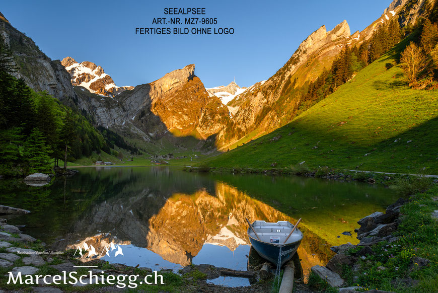Marcel Schiegg, Marcel Schiegg Fotografie, Wandbild, Wandbilder, Wanddekoration, Leinwandbild, AluDibond, Aescher, Seealpsee, Alpstein, Alpsteinfotograf
