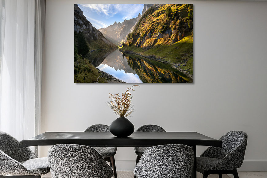 Marcel Schiegg, Marcel Schiegg Fotografie, Wandbilder, Bollenwees, Fählensee, Faehlensee, Fälensee, Alpstein, Leinwandbild