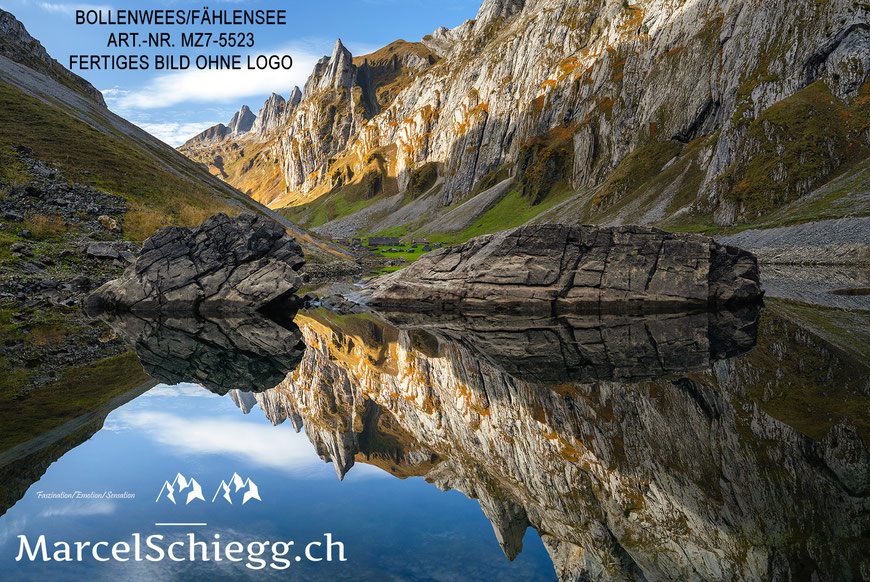 Poster, Fine Art Print, Fählensee, Fälensee, Bollenwees, Alpstein, Marcel Schiegg