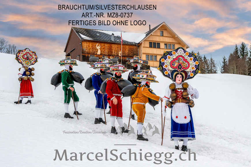 Silvesterchlausen, Urnäsch, Wandbild