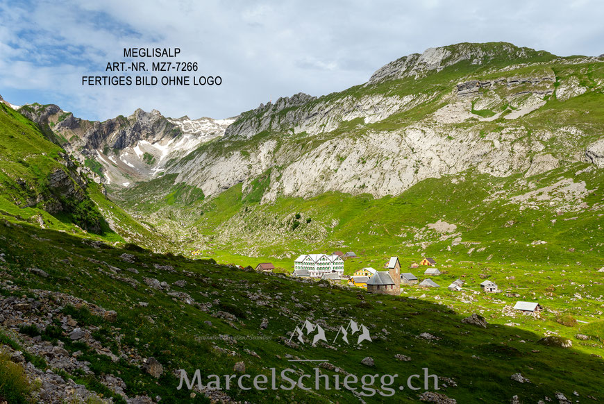 Marcel Schiegg, Marcel Schiegg Fotografie, Wandbild, Meglisalp, Alpstein, Leinwandbild, Alu Dibond, FineArt, Appenzellerland