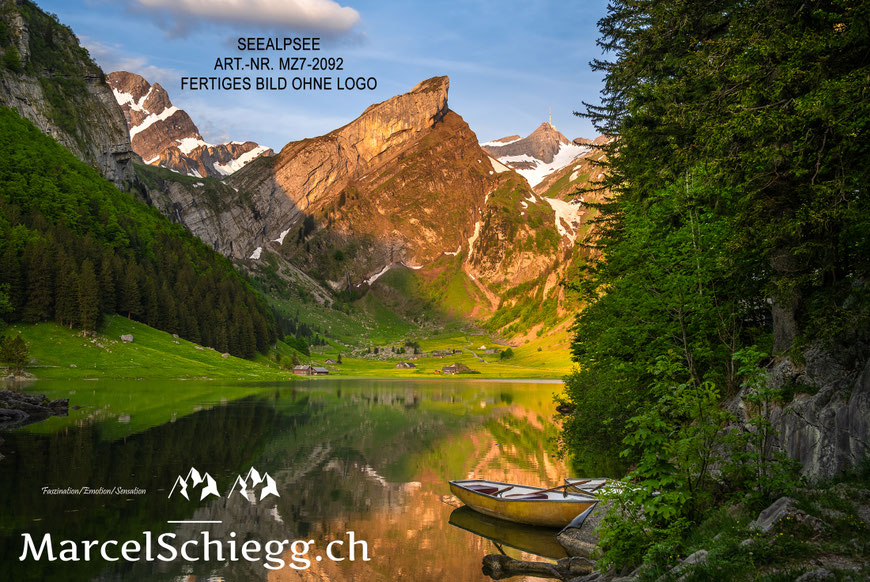 Marcel Schiegg, Marcel Schiegg Fotografie, Wandbild, Wandbilder, Wanddekoration, Leinwandbild, AluDibond, Seealpsee, Alpstein, Alpsteinfotograf
