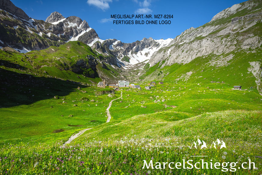 Marcel Schiegg, Marcel Schiegg Fotografie, Wandbild, Meglisalp, Alpstein, Leinwandbild, Alu Dibond, FineArt, Appenzellerland