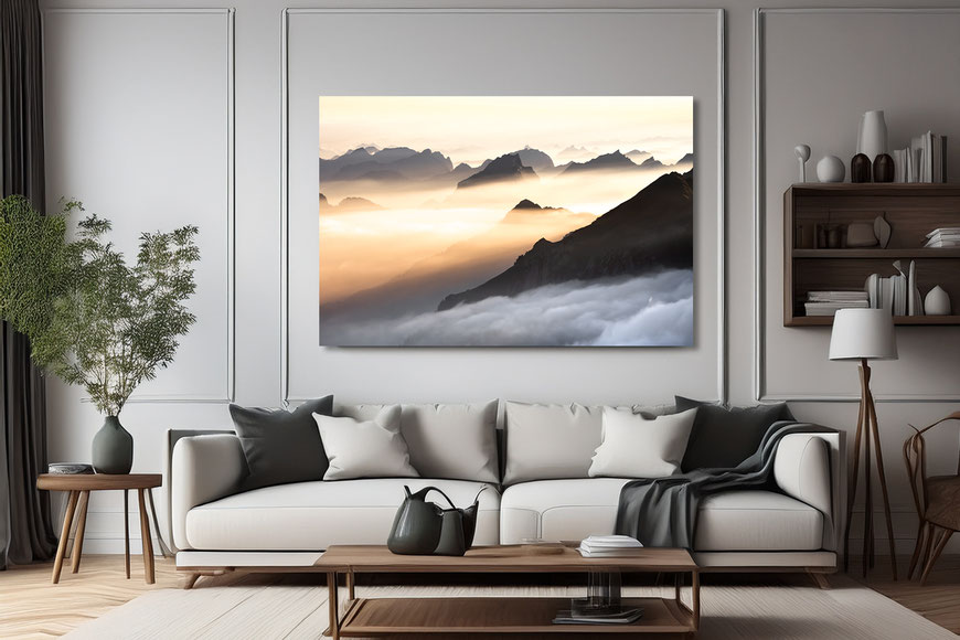 Marcel Schiegg, Marcel Schiegg Fotografie, Wandbilder, Rotsteinpass, Alpstein, Leinwandbild