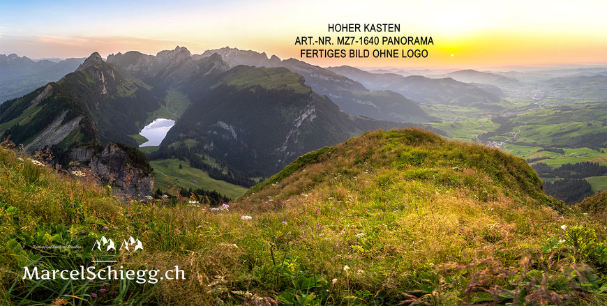 Marcel Schiegg, Fotografie, Marcel Schiegg Fotografie, Wandbilder, Leinwandbild, Alu Dibond, FineArt, Hoher Kasten, Sämtisersee, Alpstein, Appenzellerland, Appenzell, Schweiz, Alpsteinfotograf, Alpsteinpanorama