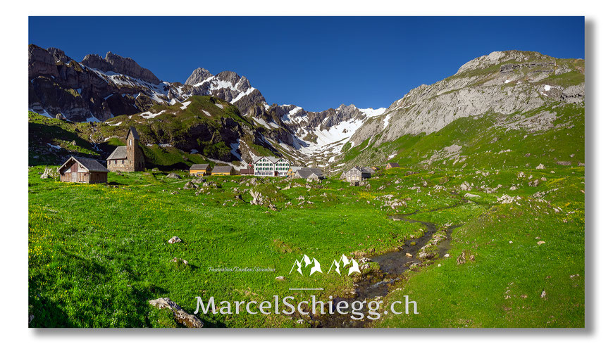 Meglisalp, Panorama, Alpstein, Appenzell, Appenzellerland, Rotsteinpass, Altmann, Marcel Schiegg