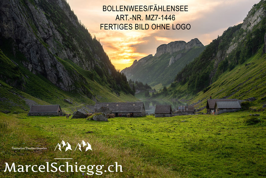Fählensee, Fählenalp, Alpstein, Bergsee