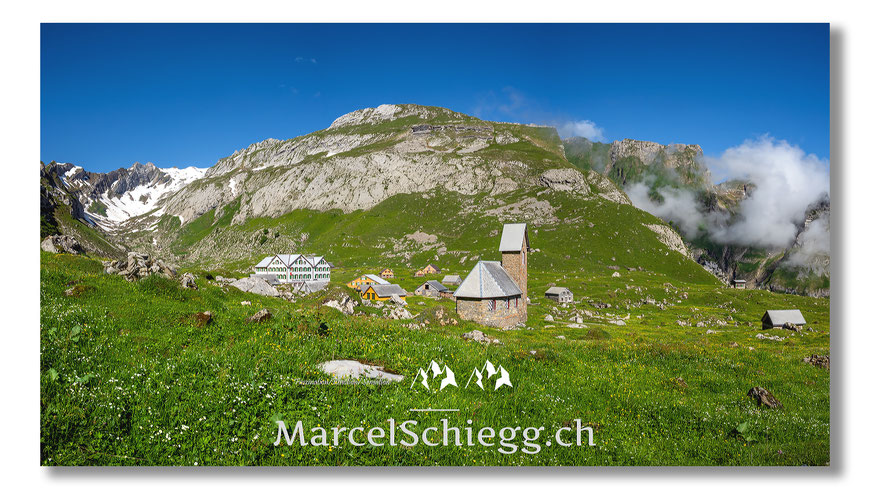 Meglisalp, Panorama, Alpstein, Appenzell, Appenzellerland, Rotsteinpass, Altmann, Marcel Schiegg