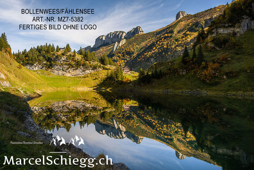 Fählensee, Bollenwees, Berggasthaus Bollenwees, Fälensee, Bergsee, Spiegelung, Alpstein