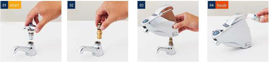 低コスト 短工期のシンプル後付け自動水栓です 人と地球に優しい会社を目指して ｔｓｐ株式会社