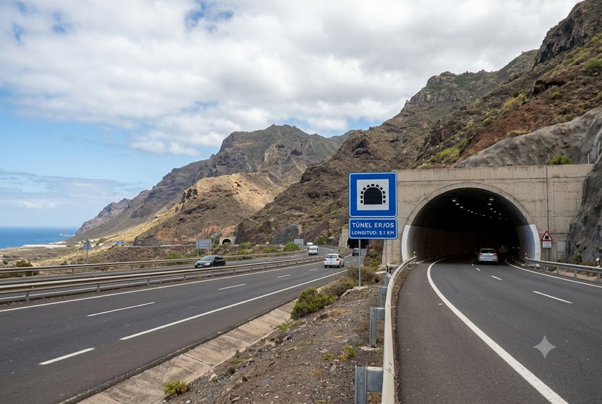 Erjos Tunnel Teneriffa