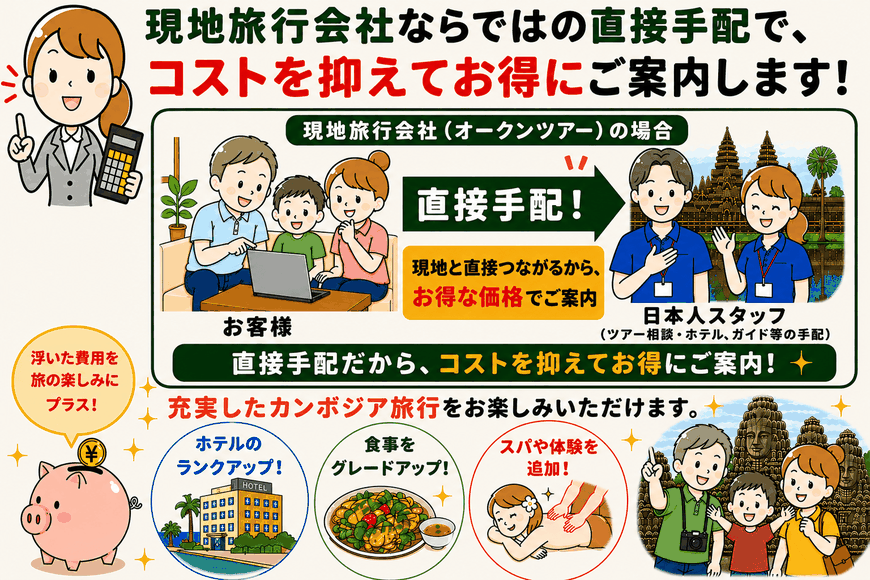 現地ツアー＆オーダーメイドのカンボジア現地旅行会社