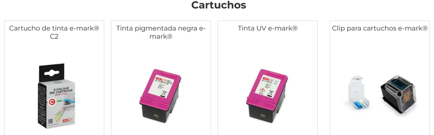 accesorios cartuchos colop go