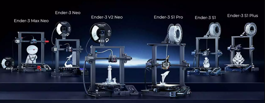 Impresoras 3d de Creality serie Ender 3 NEO y Ender 3 S1