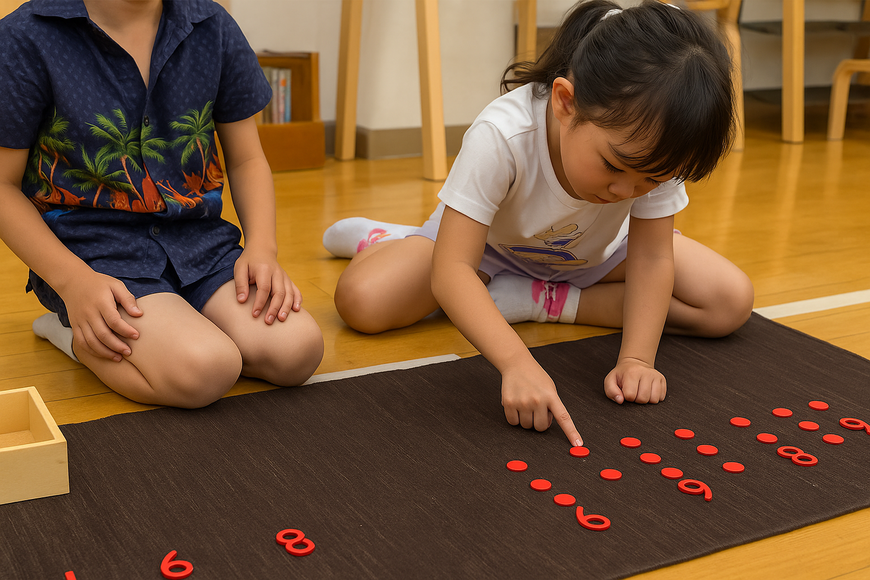 友だちと一緒に取り組むと、自然に『教える・教わる』の関わりが生まれ、温かなやりとりも学びの一部