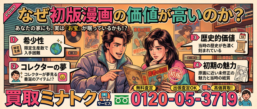なぜ初版漫画の価値が高いのか？