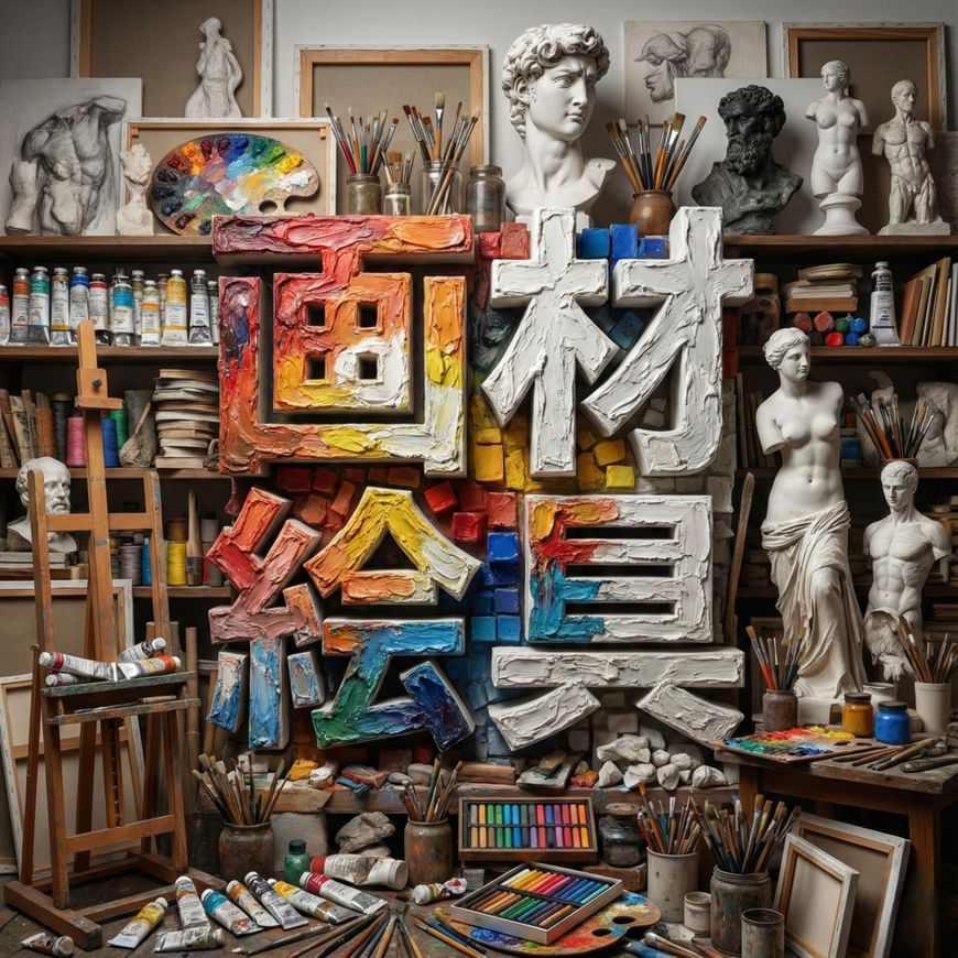 画材、絵具、筆　出張買取　宅配買取