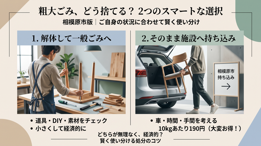 最強の節約方法は解体して一般ごみで捨てる方法！