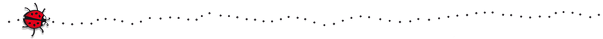 Marienkäfer läuft auf einer gepunkteten Spur, Glückskinder 
