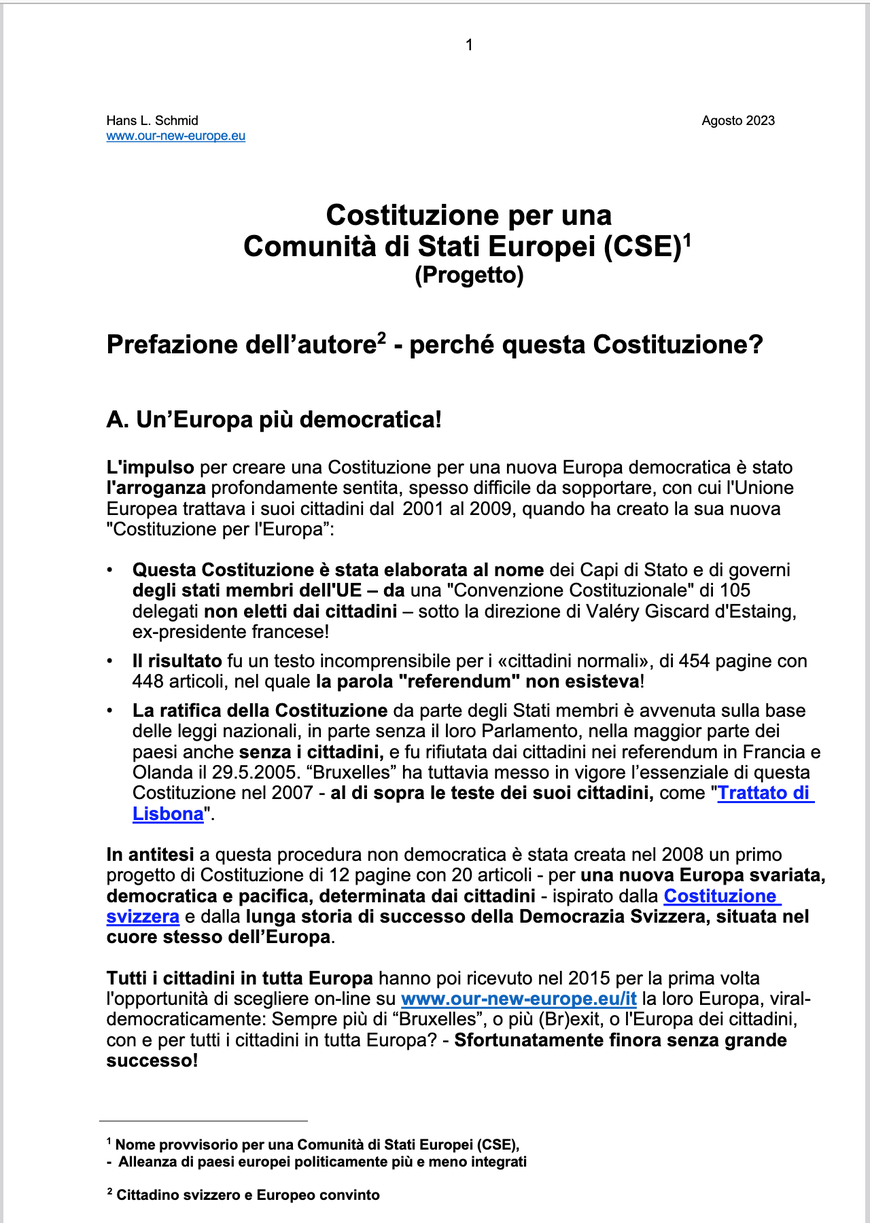 Immagine: Guardate la Costituzione per la nostra nuova Europa (PDF) 
