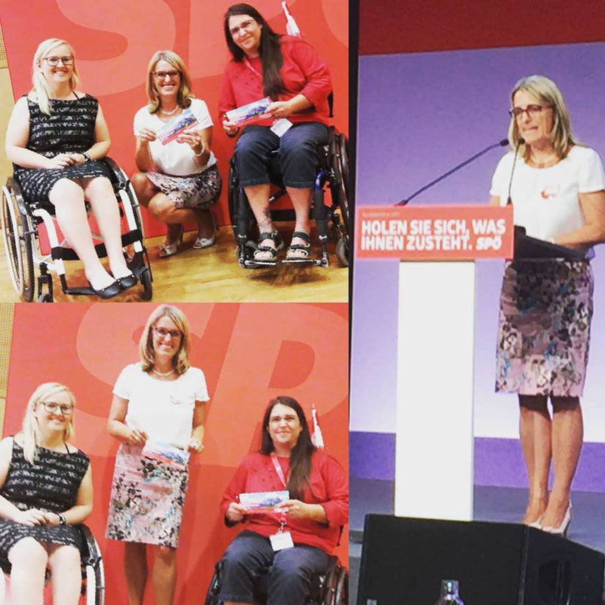 Behindertensprecherin - Ulrike Königsberg-Ludwig (SPÖ), Silke Haider (SPÖ) & Gudrun Durstberger (SPÖ)