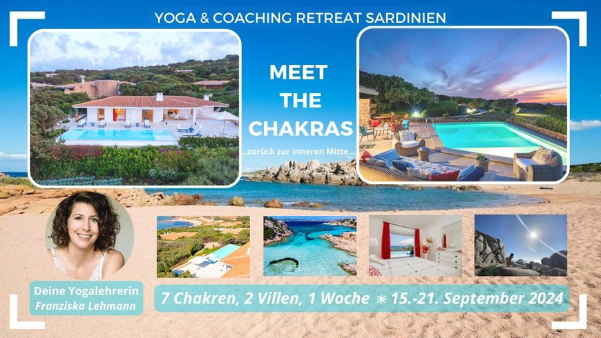 Yoga Retreat Sardinien chakras Chakrenyoga vegan vegetarisch pool