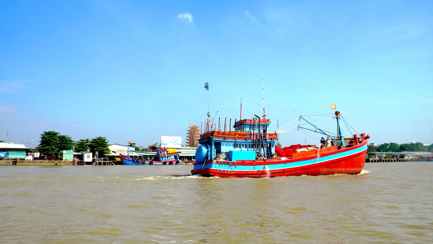 Bootsfahrt auf dem Mekong